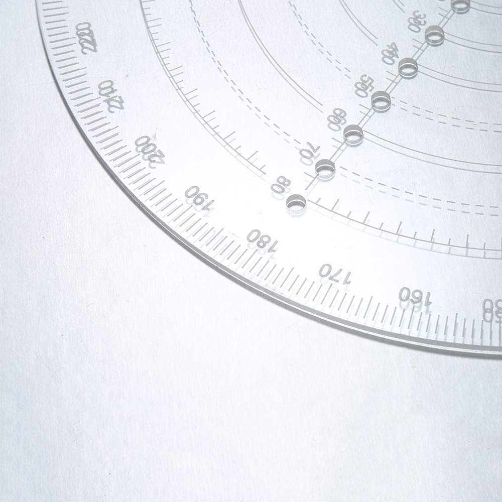 VISLONE Round Center Finder Compass Clear Acrylic Lathe Centering Tool...
