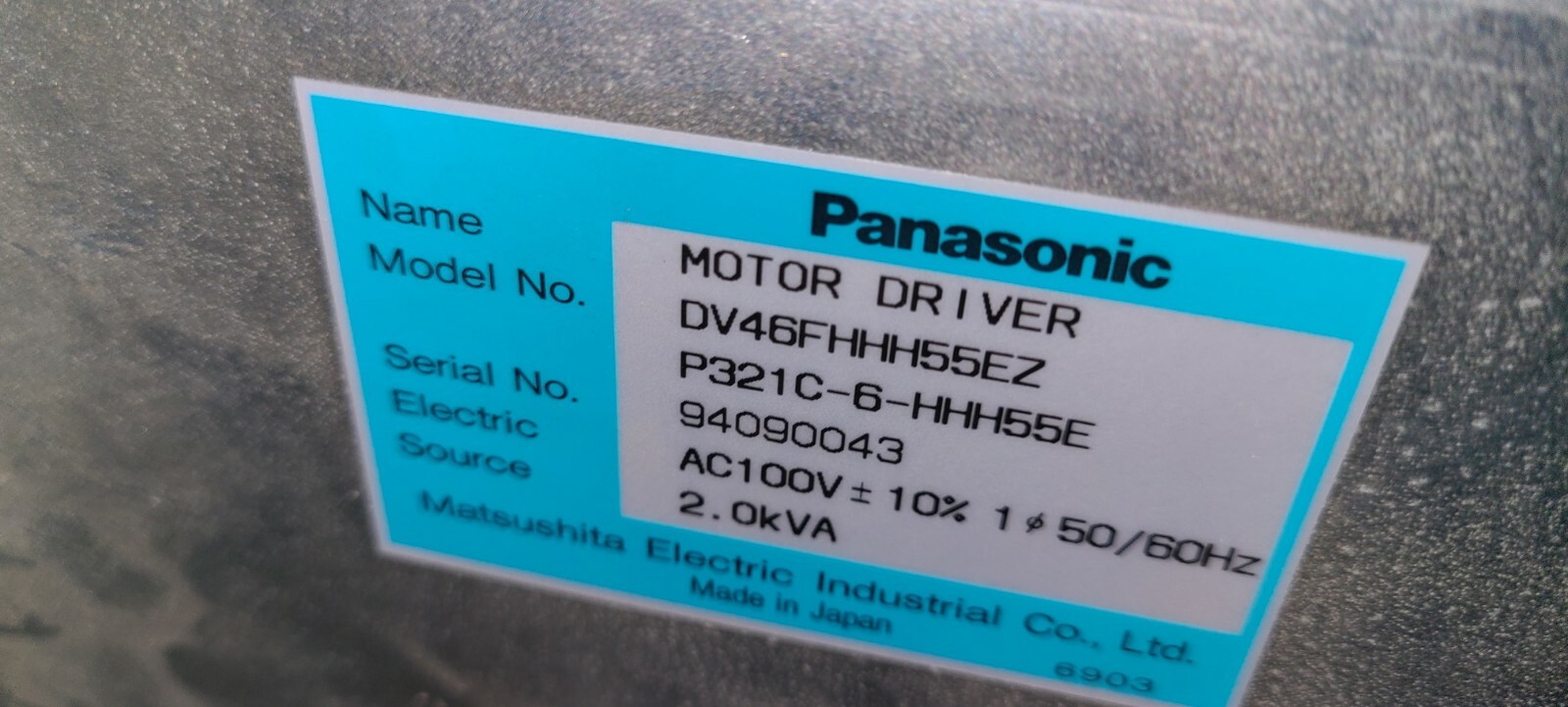 Panasonic Panadac 321C 6 Axis Servo Driver 321C-6 DV46FHHH55E2