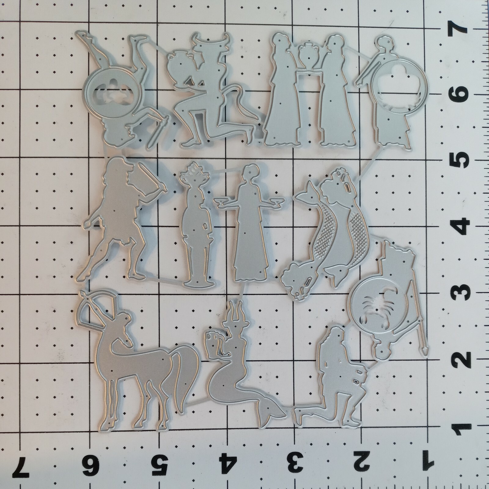 Universal Thin Metal Die Cut Tool Astrological symbol Zodiac Sign planet fortune