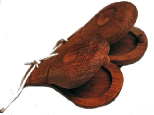 Pair Traditional Wooden Rosewood Spanish Flamenco Castanets Wood Castanette