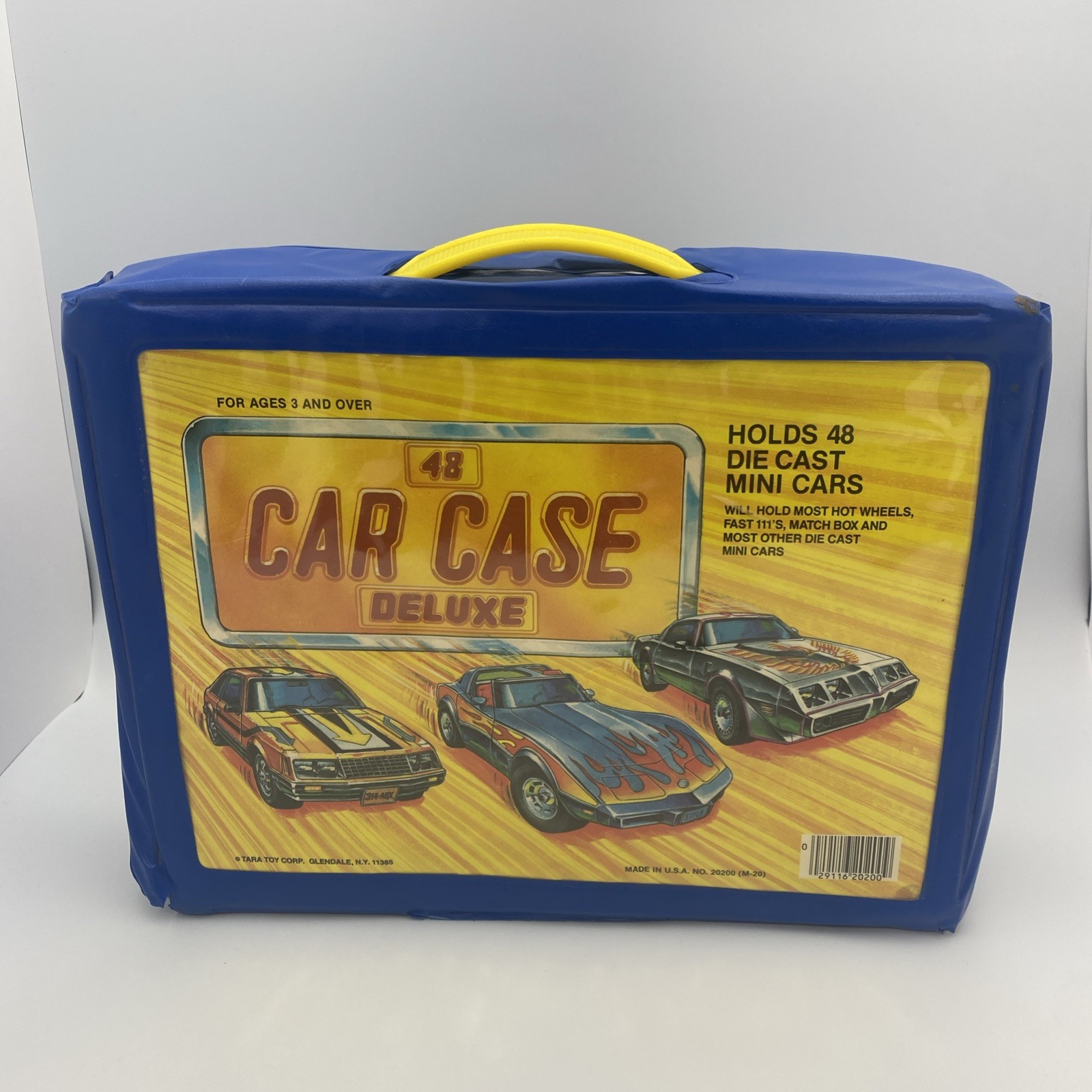 Vintage Tara Toys Car Case Deluxe Holds 48 Cars 4 Trays - See Description