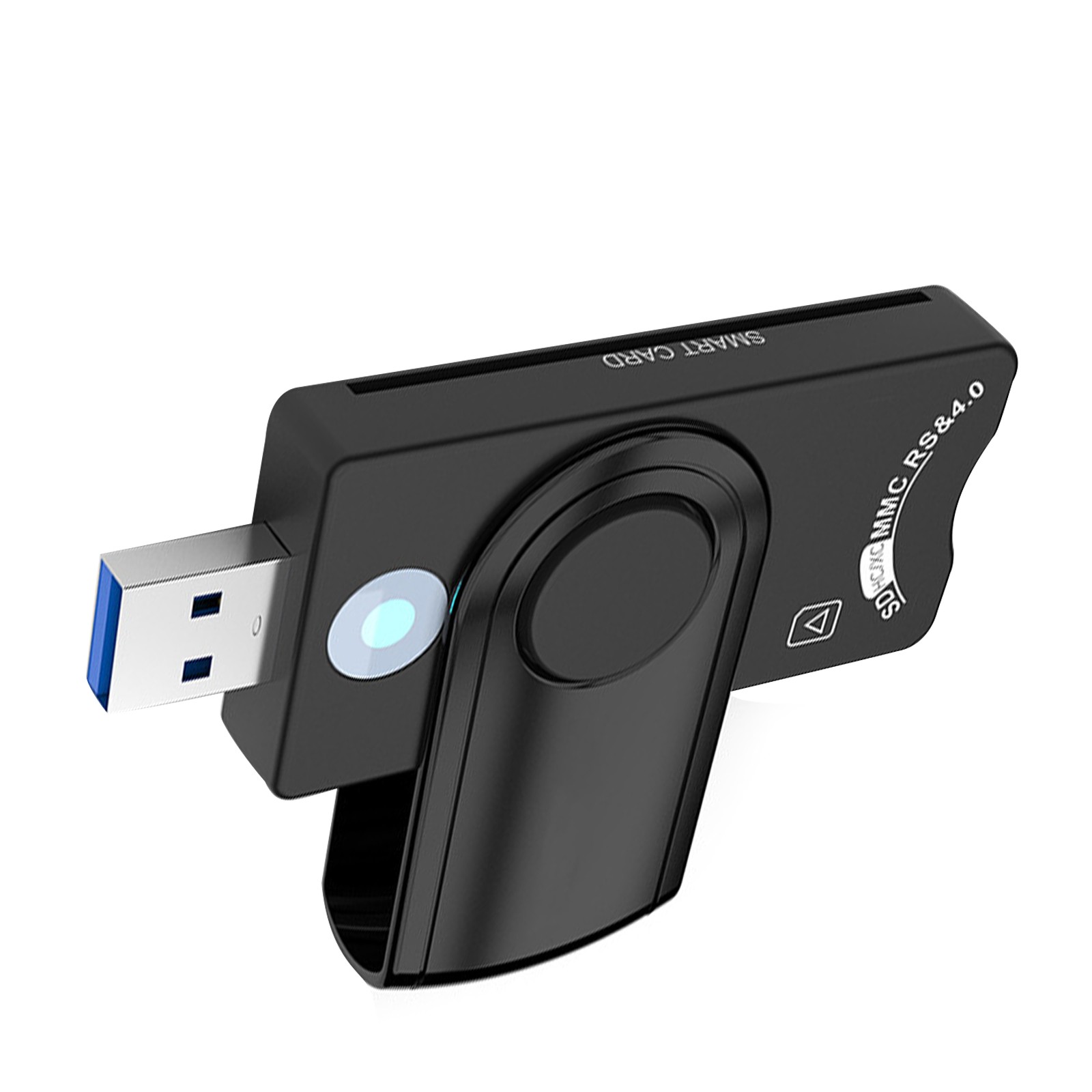 USB 3.0 Memory Smart Card Reader For DOD Military CAC Common ID Bank TF SD SIM