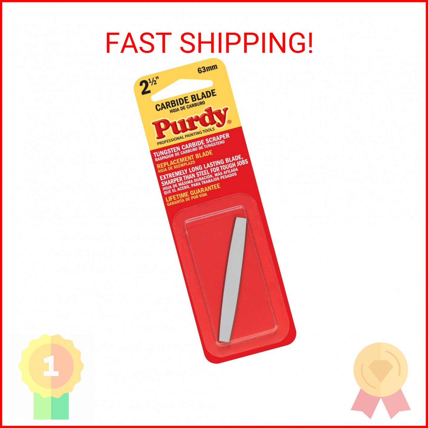 Purdy Premium Carbide Scraper Replacement Blades, 144900235