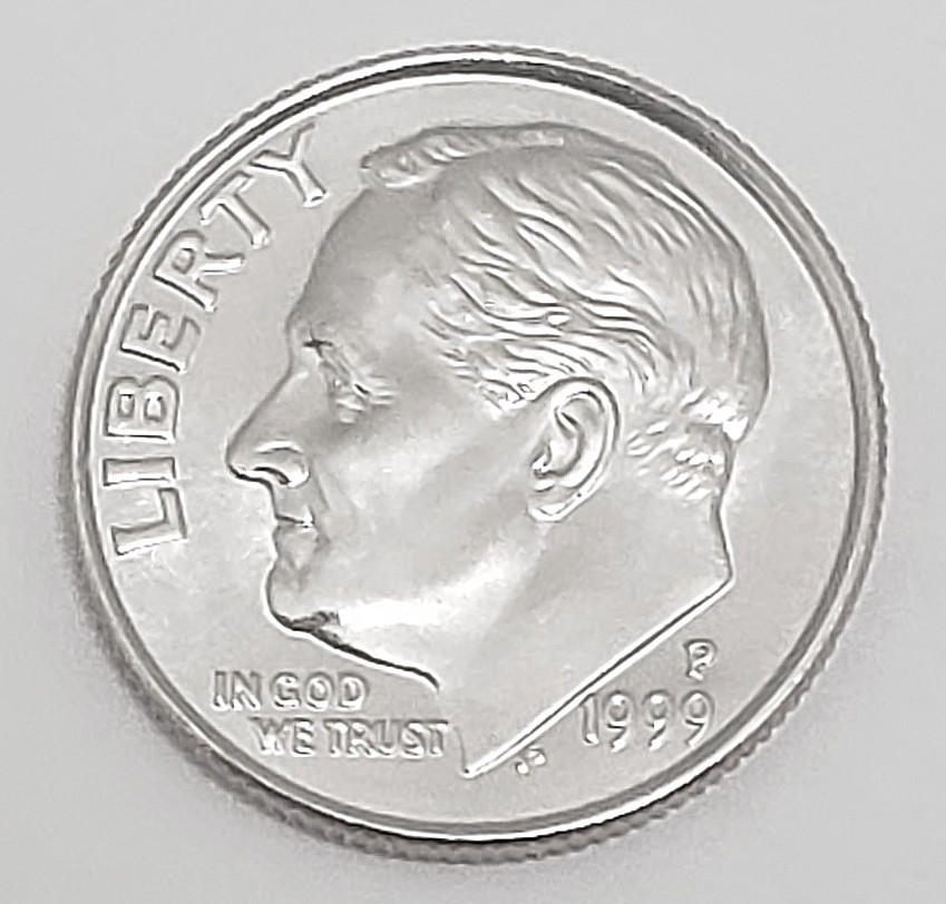 1999 P Roosevelt Dime AVE CIRCULATED **FREE SHIPPING**