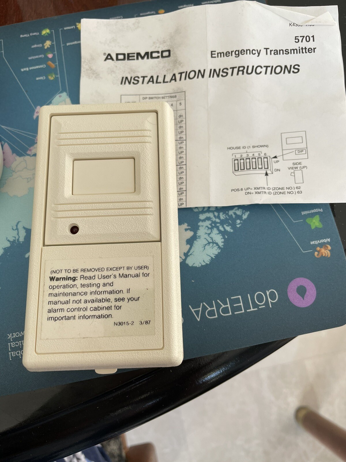 ADEMCO 5701 EMERGENCY TRANSMITTER NEW W/O BOX
