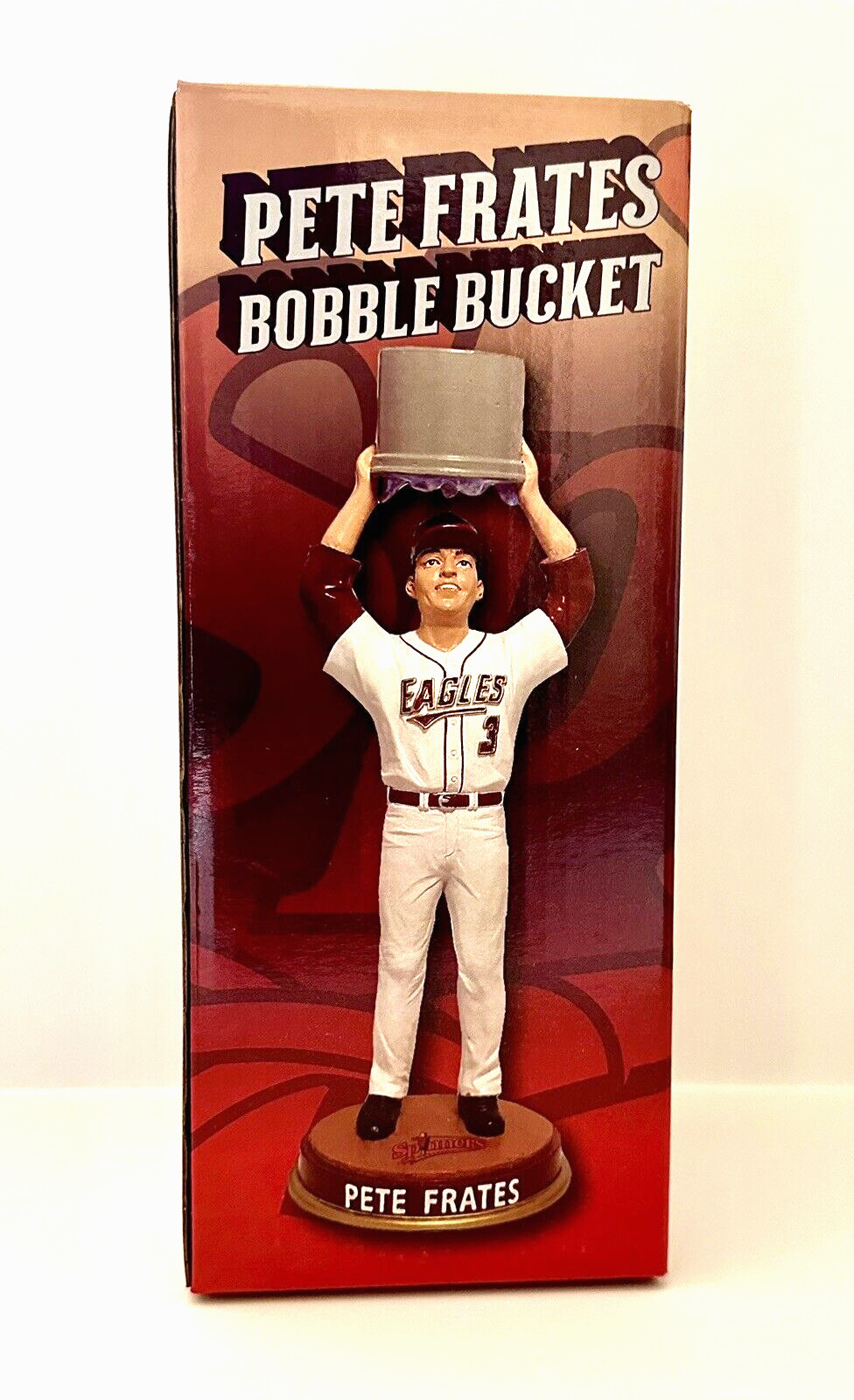 BNIB PETE FRATES ICE BUCKET CHALLENGE BOBBLE BUCKET LOWELL SPINNERS 2015 SGA