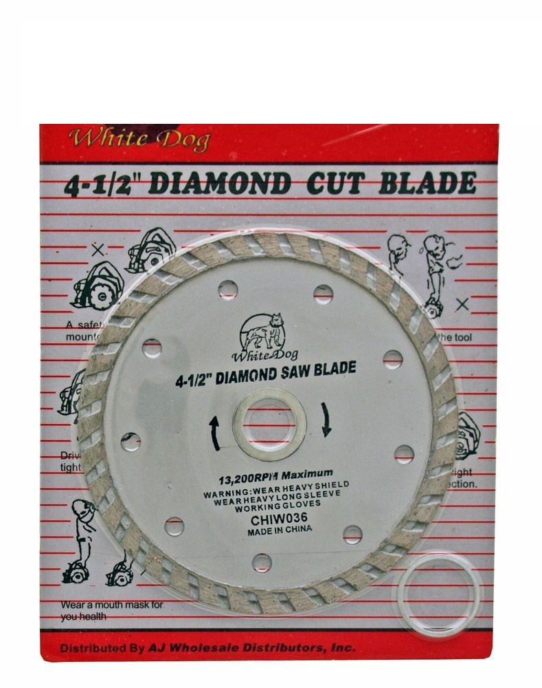 4-1/2" Turbo Diamond Blade Wet & Dry General Tile Concrete Marble Masonry