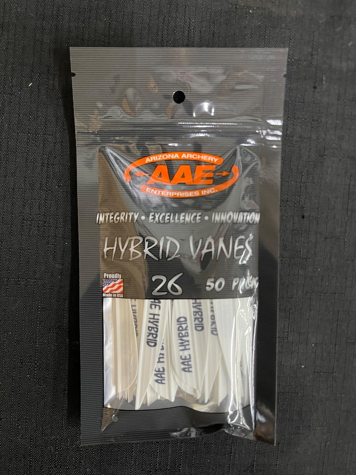 Arizona Archery Enterprise AAE Hybrid 26 Arrow Vanes Multiple Colors 50 Packs