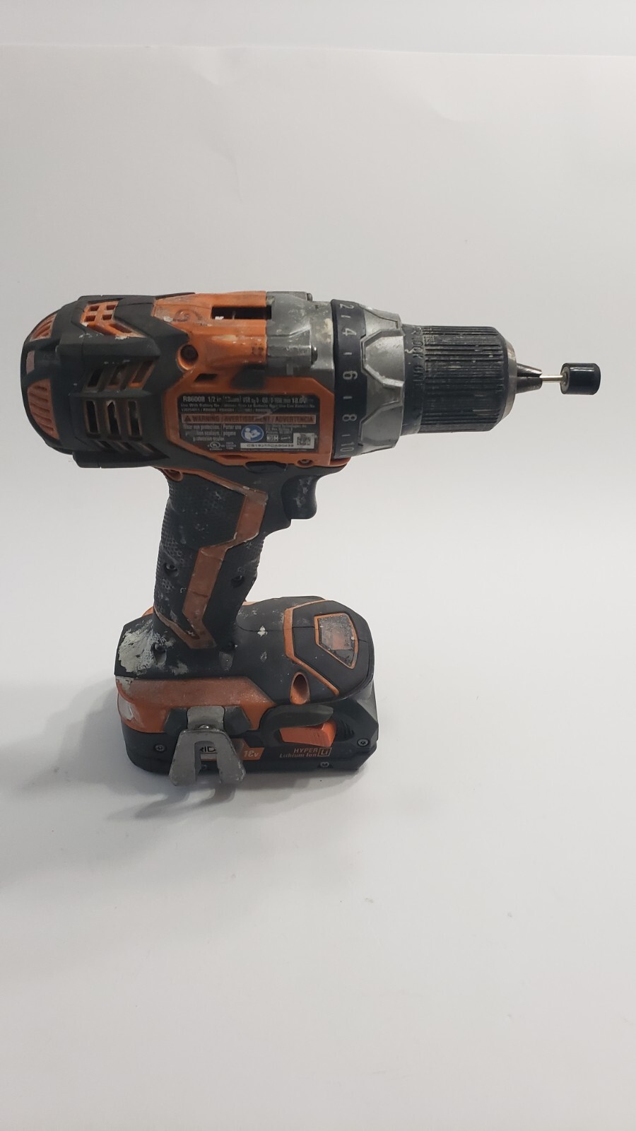 Ridgid R86008 1/2" Inch 13mm 18.0-Volt Drill Driver & OEM Battery R840086 TESTED