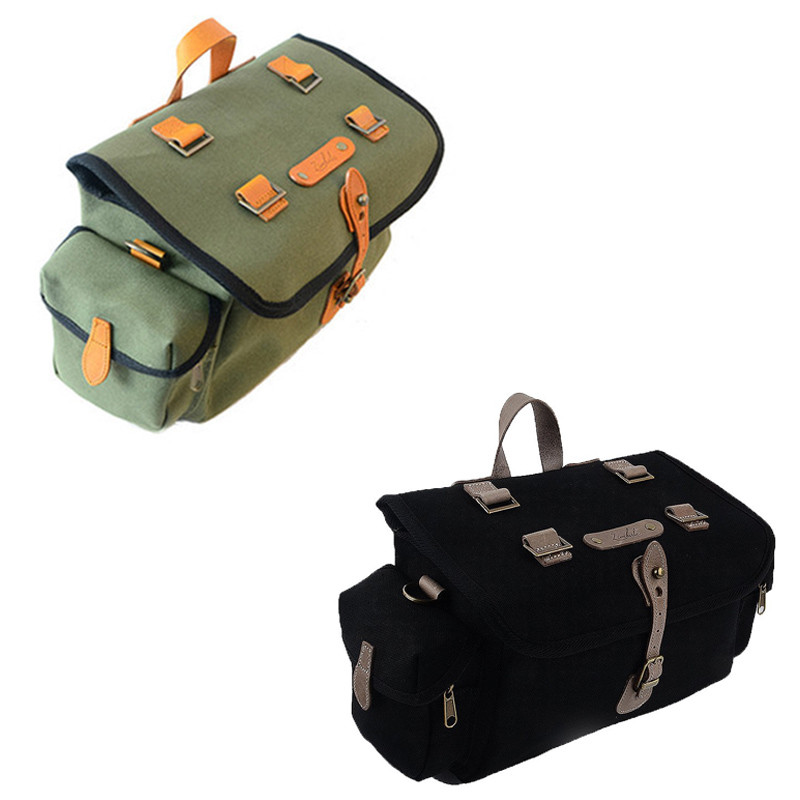 Zimbale Bicycle Waterproof Canvas Saddlebag 11 Liter