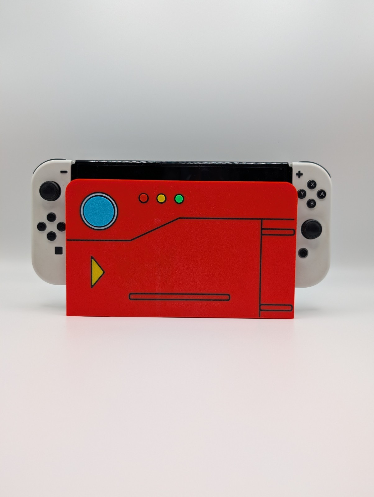 Pokemon Trainer Pokedex Themed Dock Cover Faceplate For Nintendo Switch OLED