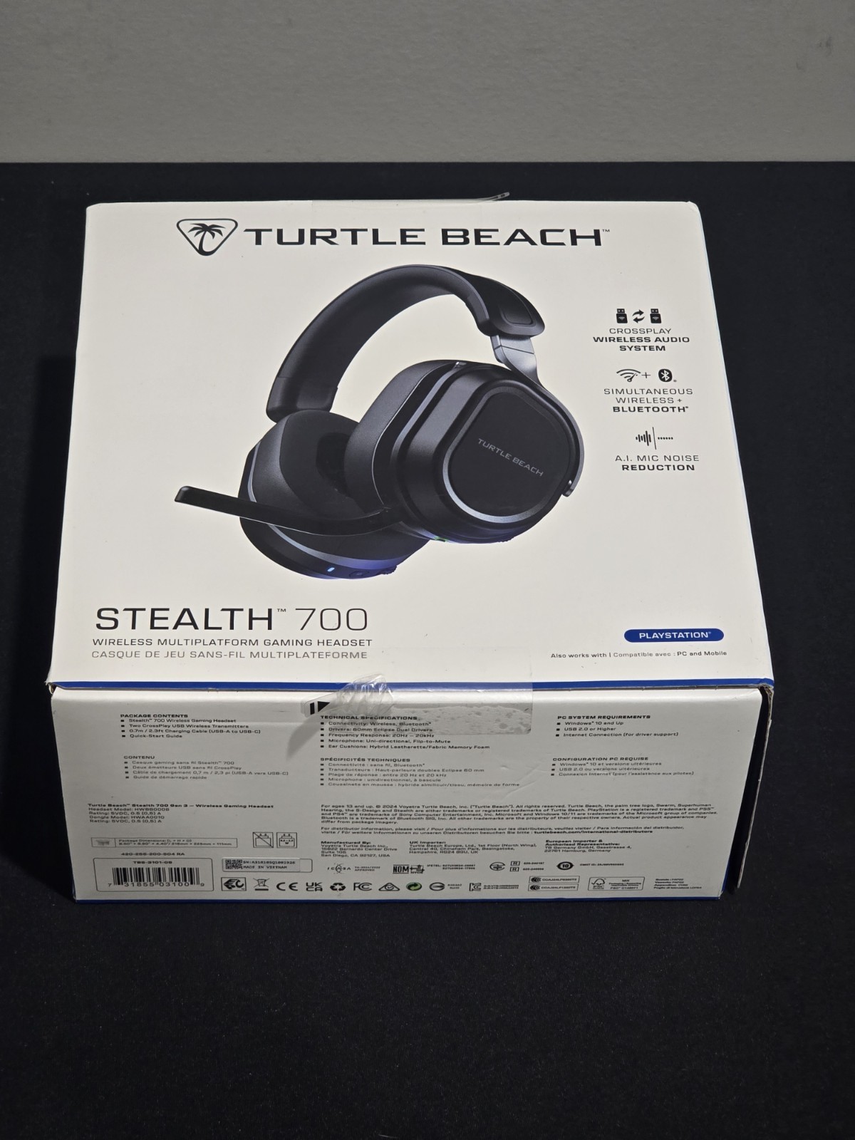 Turtle Beach Stealth 700 Gen 3 Wireless Multiplatform PS5 Headset - Black *NEW*