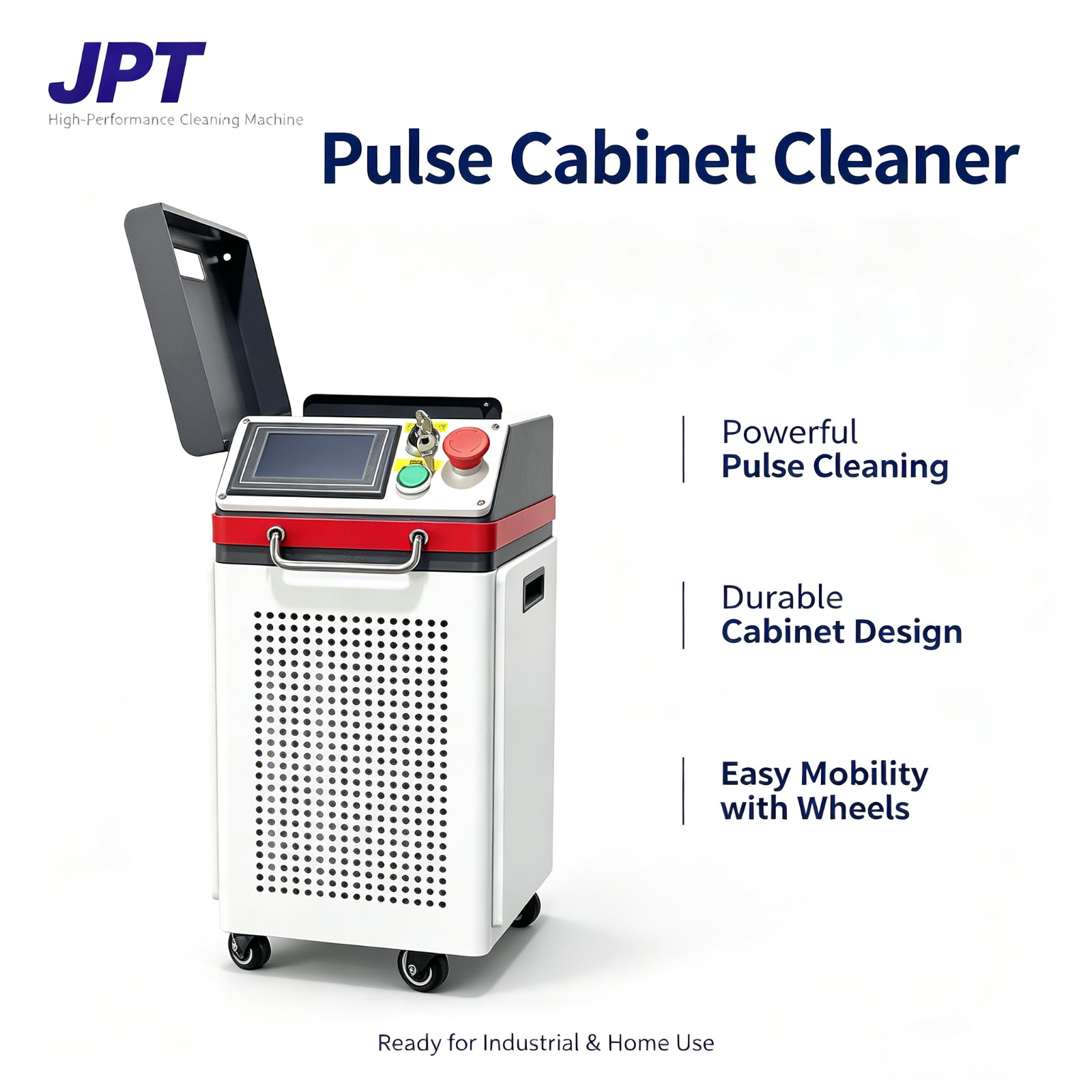 200W JPT Pulse Laser Cleaning Machine Cabinet Type Rust Paint Remover FEDEX FDA