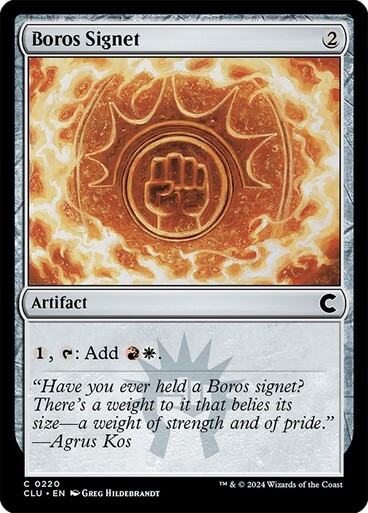 Boros Signet MTG Magic Ravnica: Clue Edition