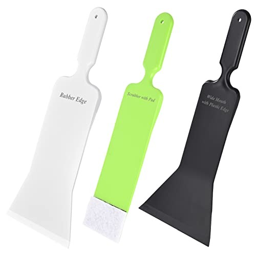 Window Tint Bulldozer Squeegee Scrubber Paddle Squeegee, Long Handle Flat