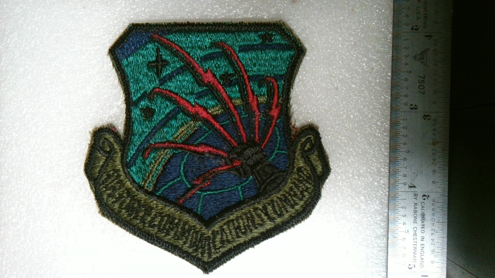 MILITARY PATCH OLDER SEW ON US AIR FORCE COMMUNICATIONS COMMAND