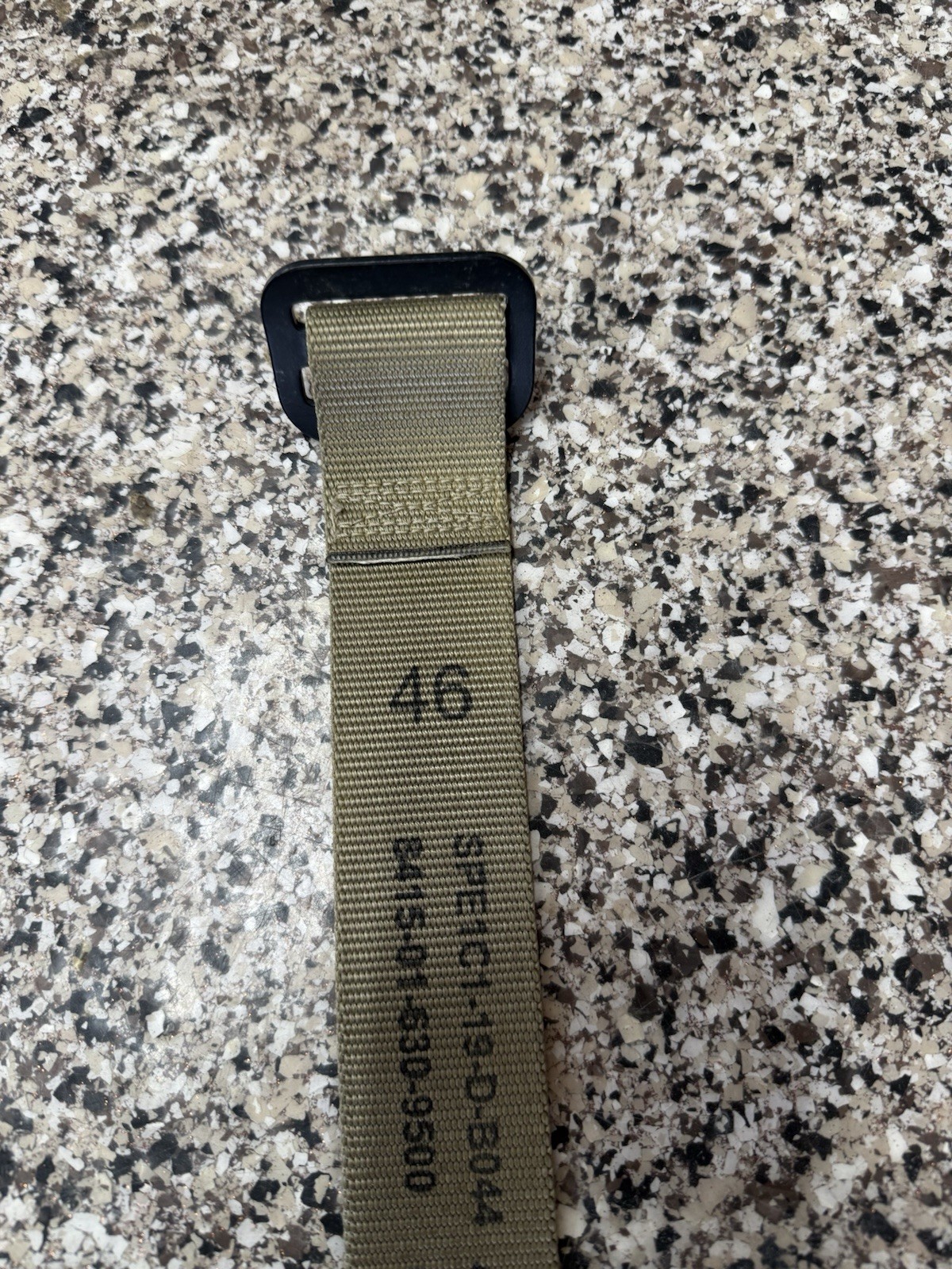 Military Web Belt Size 46 Olive Green US GI