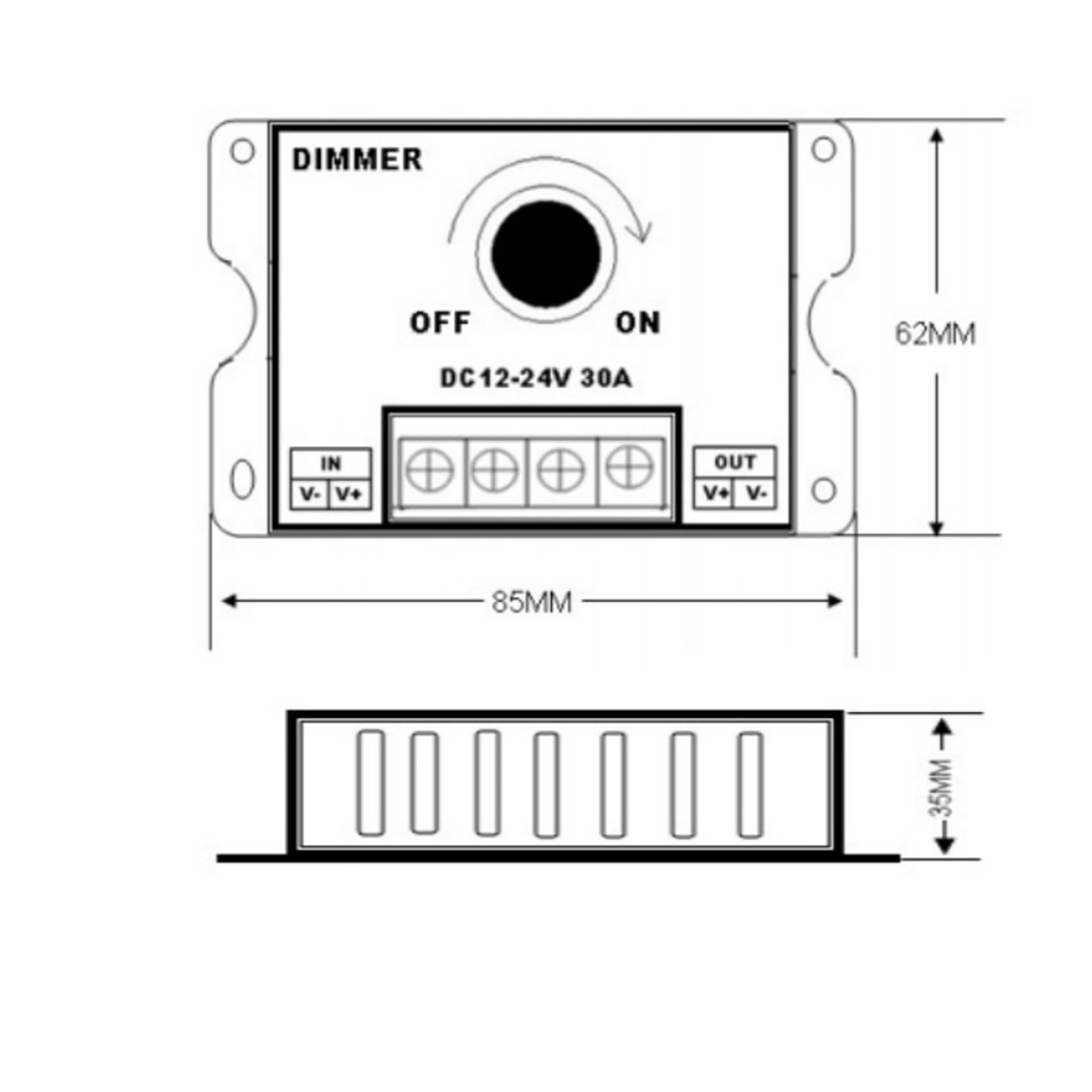 1 Pc Dimming Controller Knob ON/Off Switch Accessories For LED Light Strip