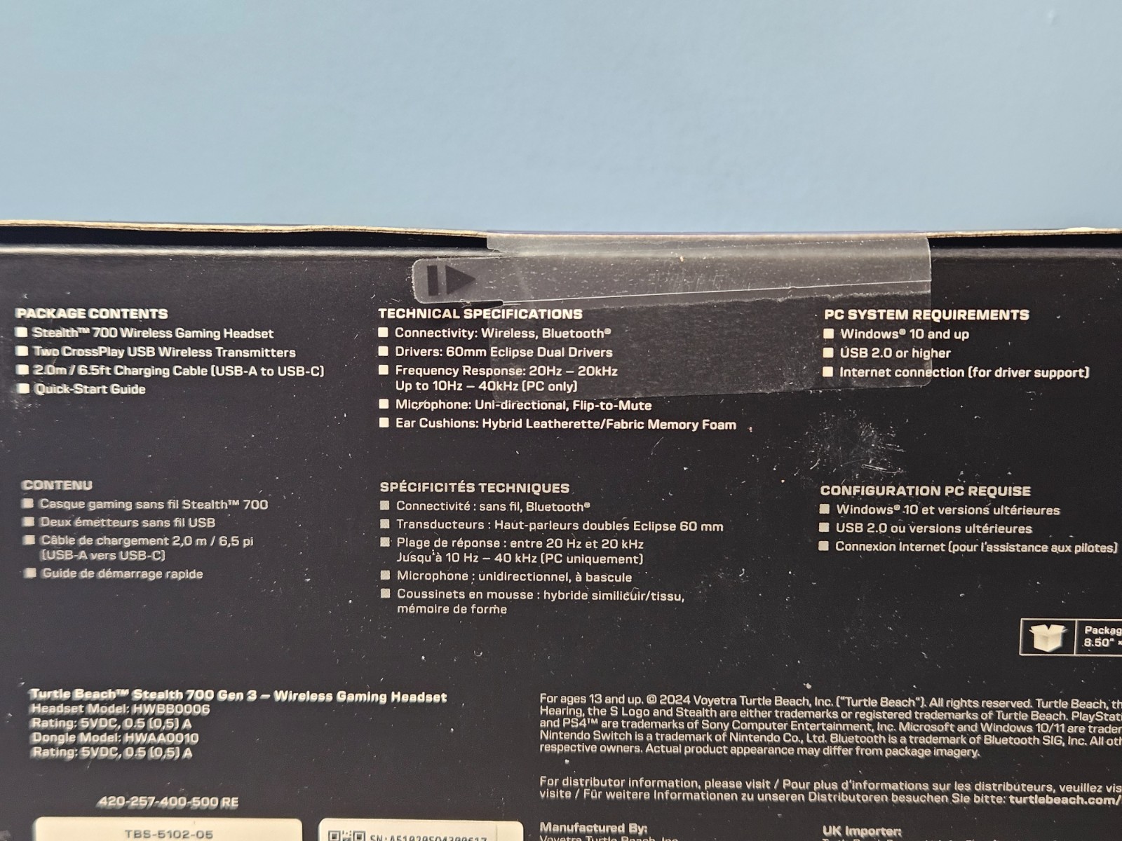 Turtle Beach Stealth 700 Wireless Multiplatform PC Gaming Headset - New & Sealed