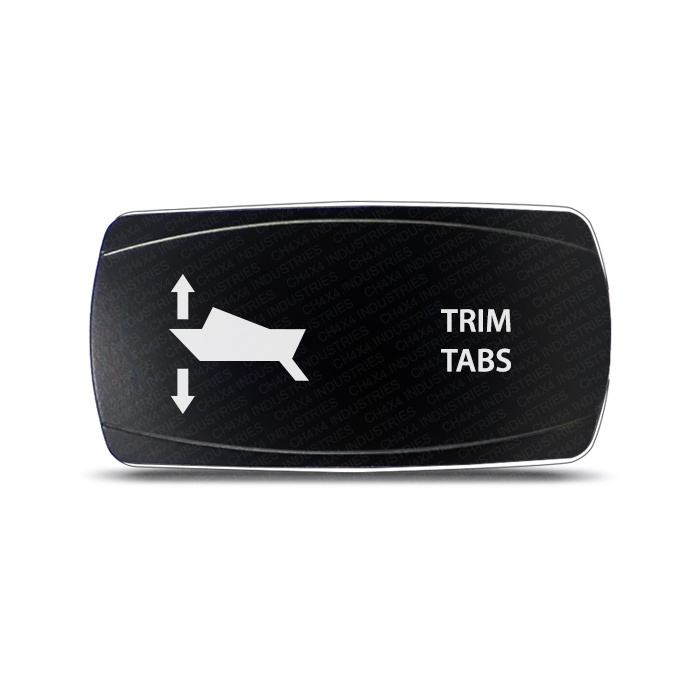 CH4X4 Marine Momentary Rocker Switch Trim Tabs Symbol