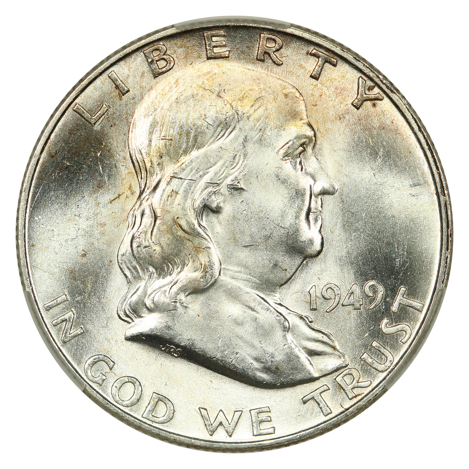 1949-D 50C CACG MS62 - Franklin Half Dollar