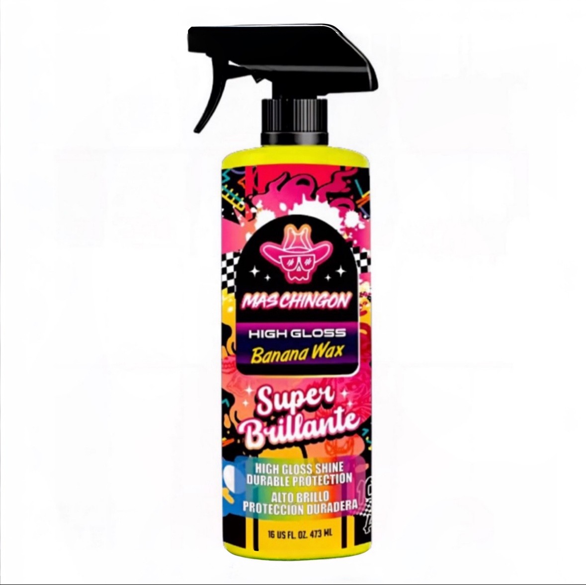 Mas Chingon High Gloss Banana Spray Wax, Natural Carnauba Gloss for Cars & more