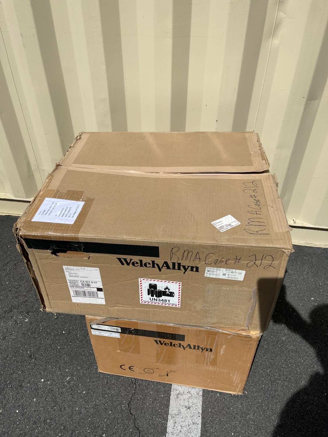 Welch Allyn CP 150 ECG with calibration syringe patient ready with accessories