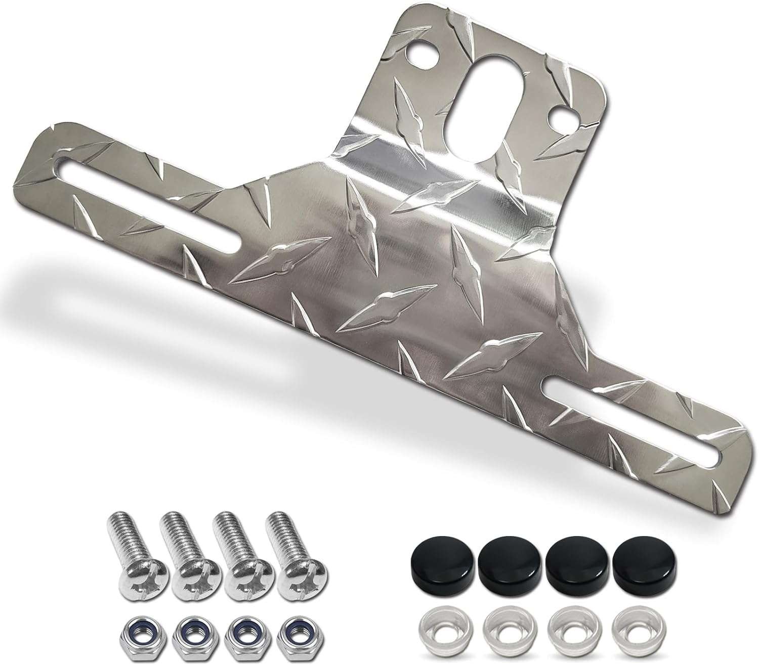 Trailer License Plate Light Bracket Aluminum fit for Mount Camper Car RV Truck
