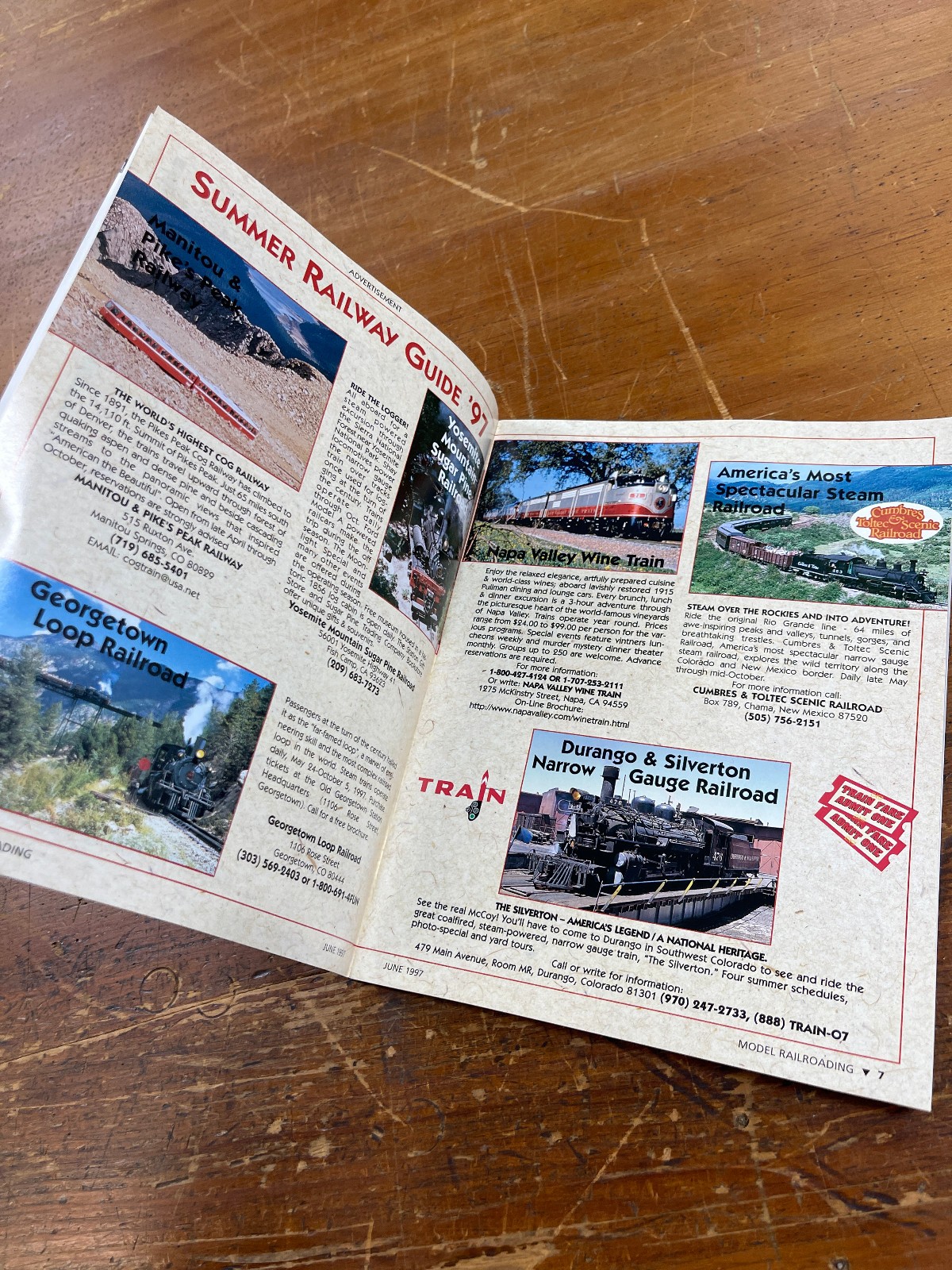 Model Railroading ~ June 1997 ~ Volume 27, No. 4 ~ Modeling NYC E7s & E8s