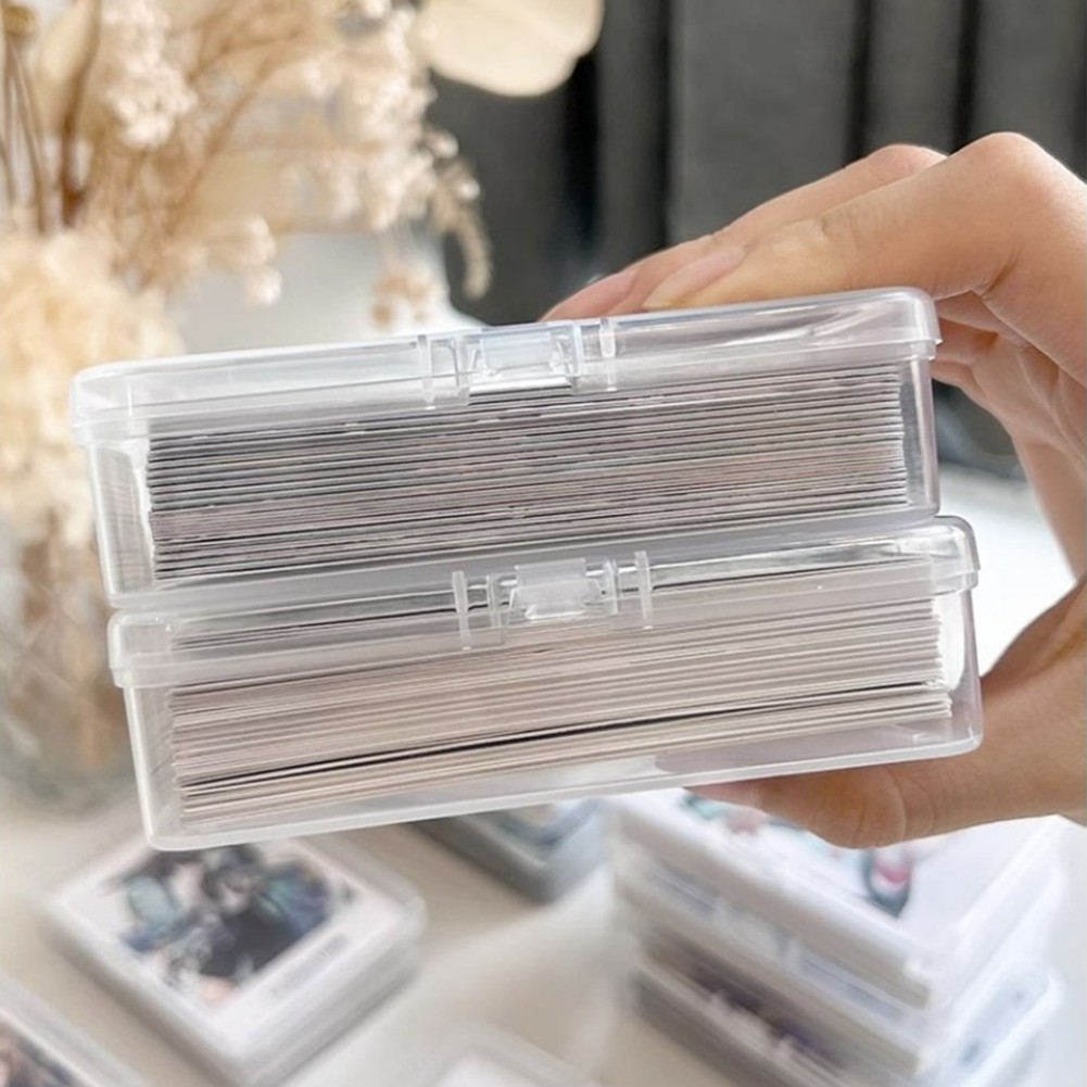 12x Transparent Plastic Playing Cards Boxes Container Storage Case Game Card Box