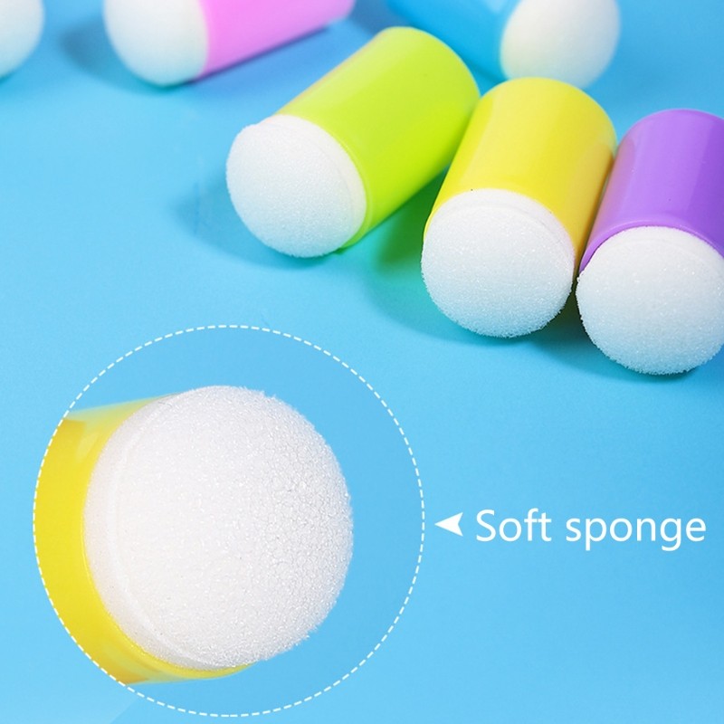 12 Pieces/Set for Creative Finger Sponge for Creative Small Fingertip Sponge Sta