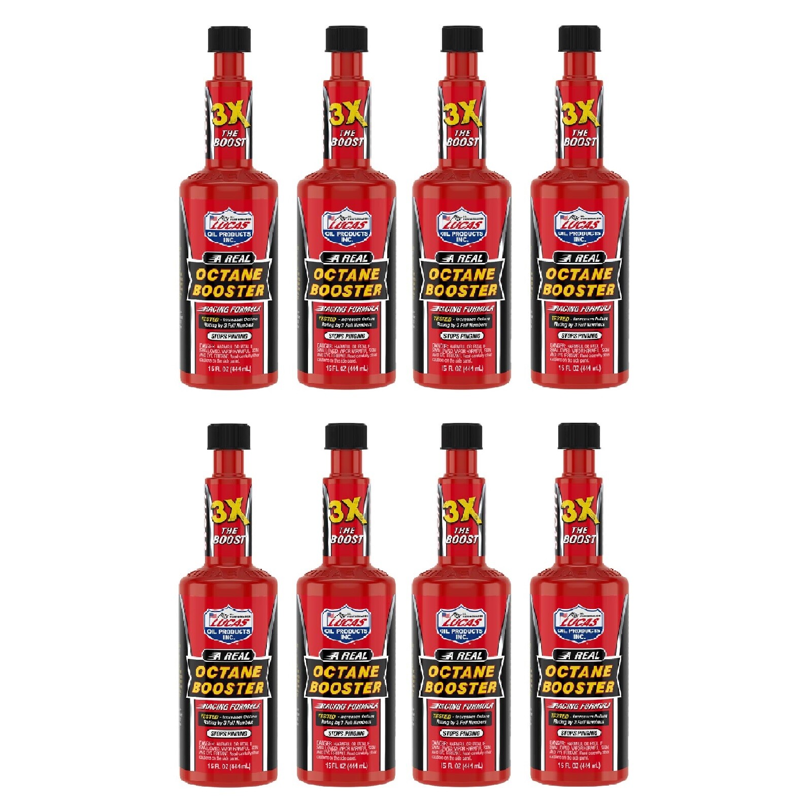 Lucas Oil 10026 Performance Enhancing Octane Booster 15 Ounce Bottle Set of 8