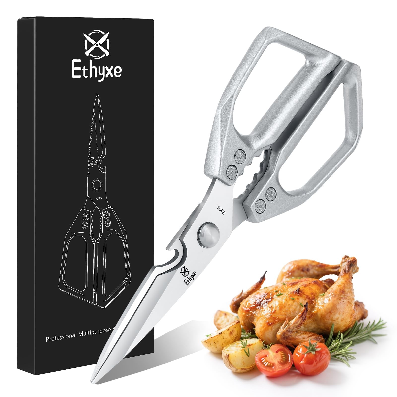Kitchen Scissors Heavy Duty Poultry Shears Sharp Japanese Steel