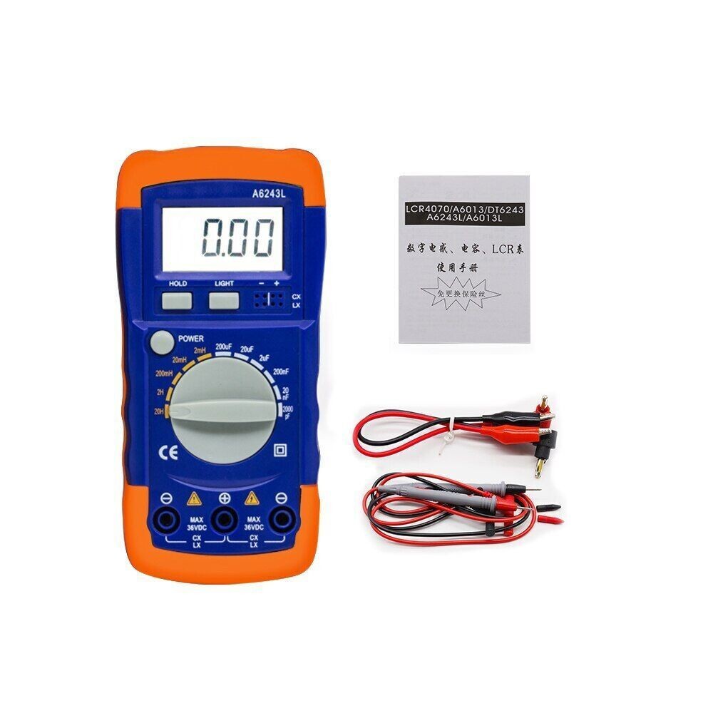 A6243L 200UF 20H Digital Multimeter High Precision Inductance-Capacitance Meter