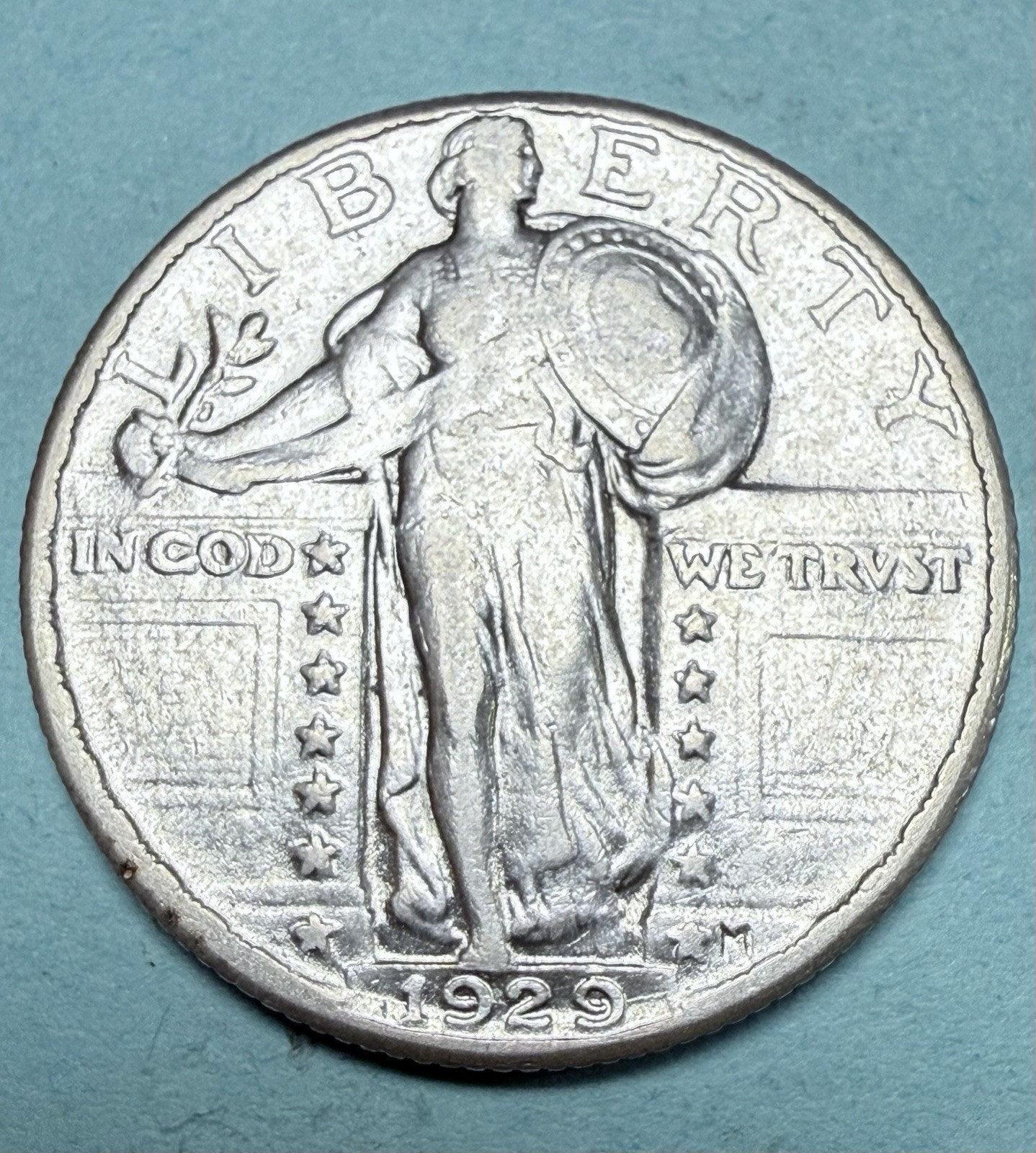 1929 Standing Liberty Silver Quarter 90% silver coin