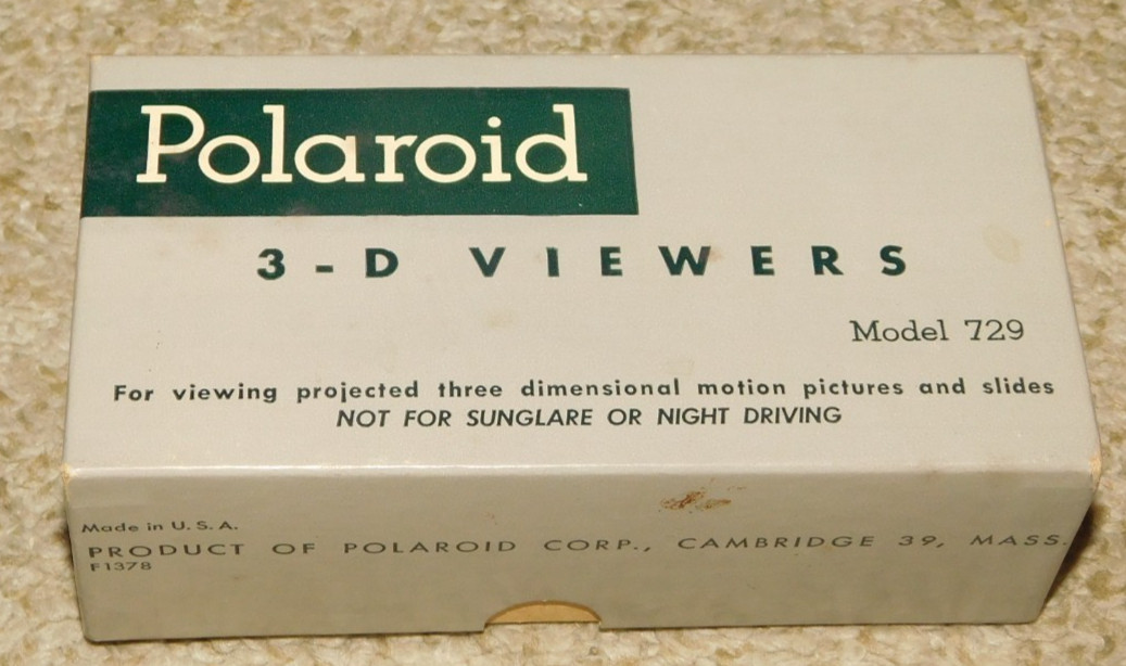 VINTAGE NIB POLAROID 3-D Viewer GLASSES  6 Pairs in Box