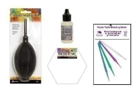 Ranger Alcohol Ink Accessories Bundle - Includes Alcohol Ink Air Blower, 3 pk...