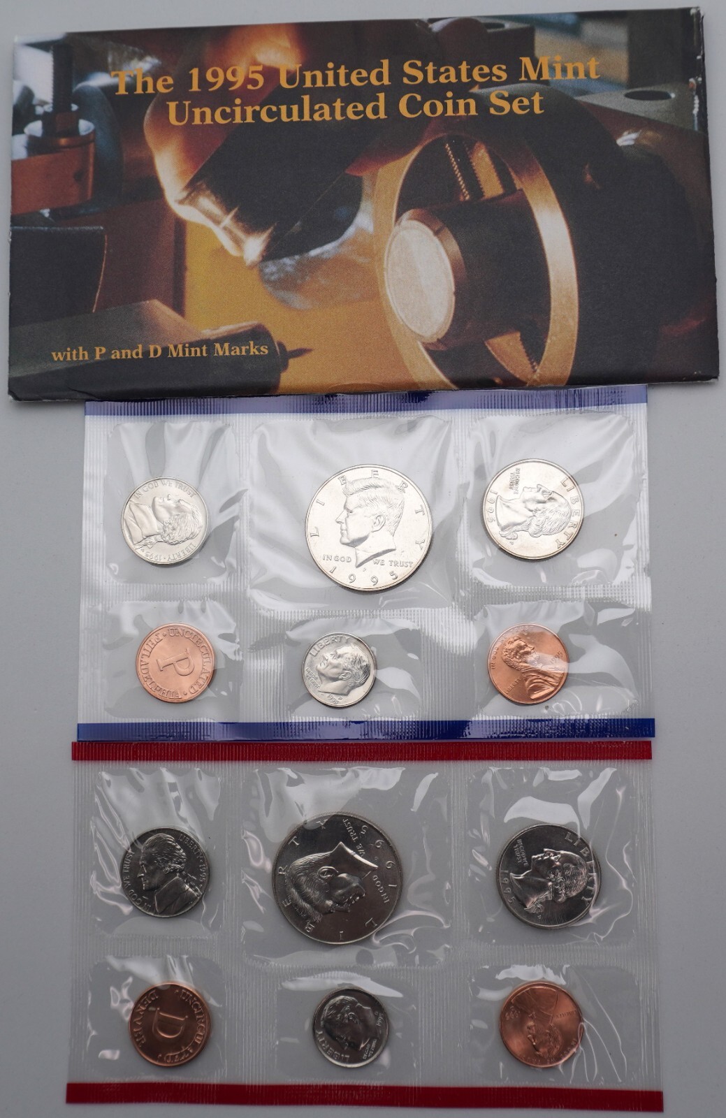 1995 - P&D Uncirculated US Mint Coin Set in OGP