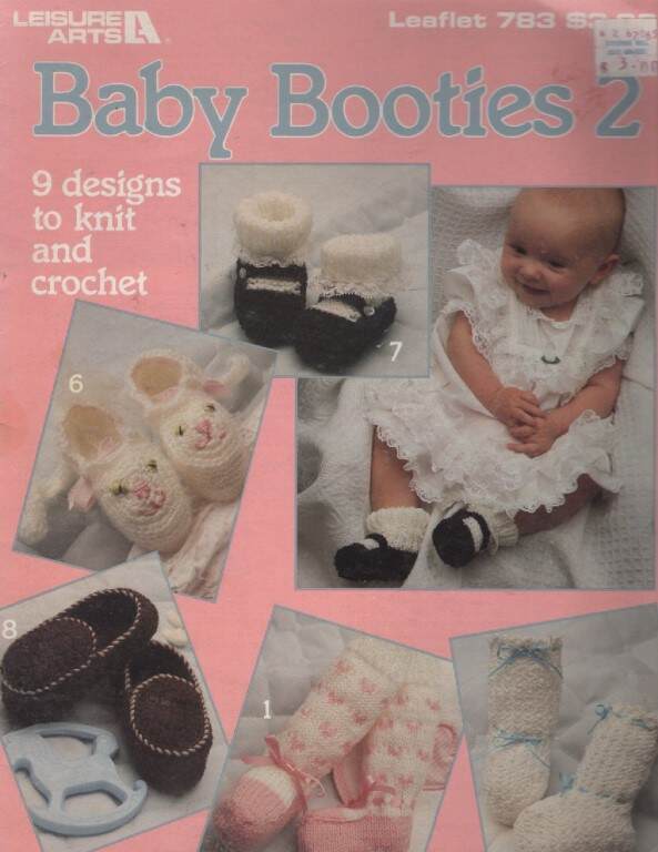 OOP!!! BABY BOOTIES 2 KNIT & CROCHET 9 SUPER CUTE DESIGNS
