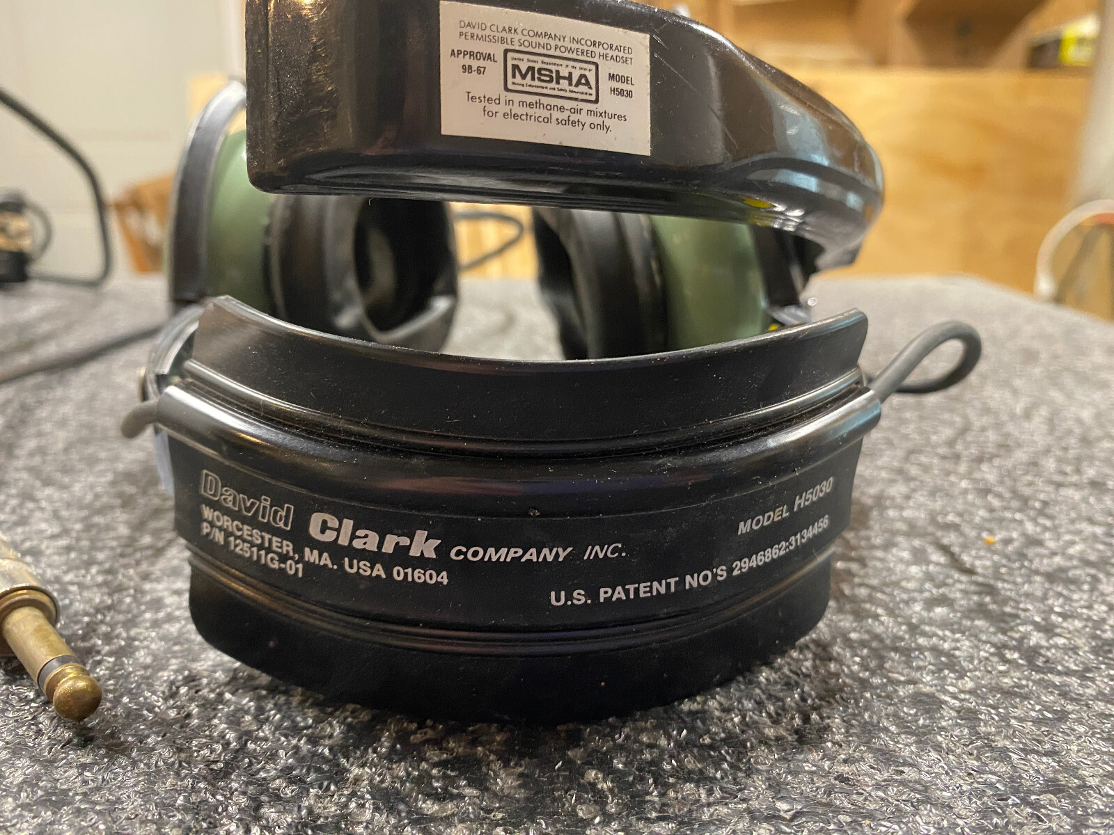 David Clark Headsets with Microphone Model H5030 and Jack Plates