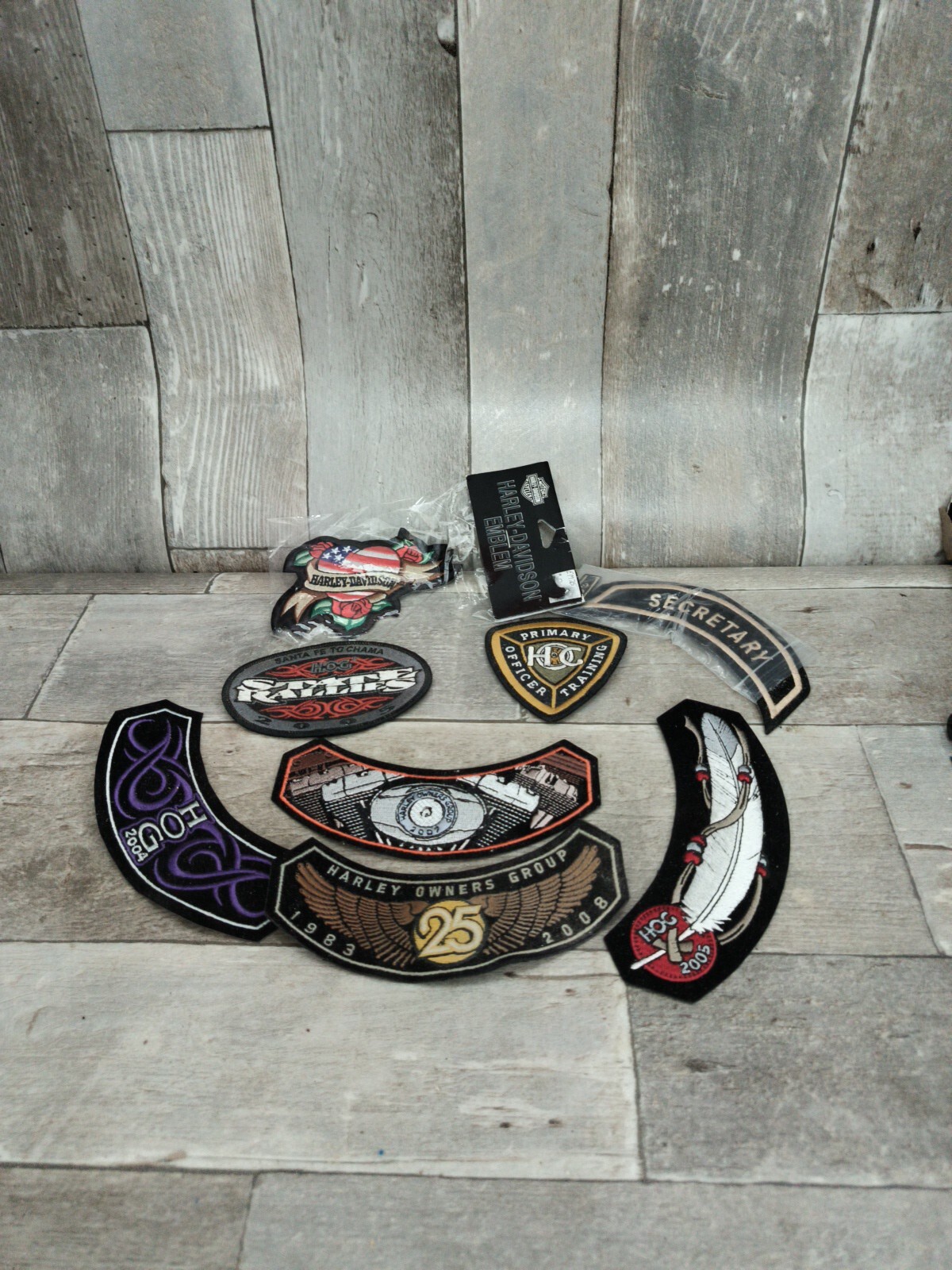Lot of Vintage Harley Davidson Jacket Patches 8 In Lot