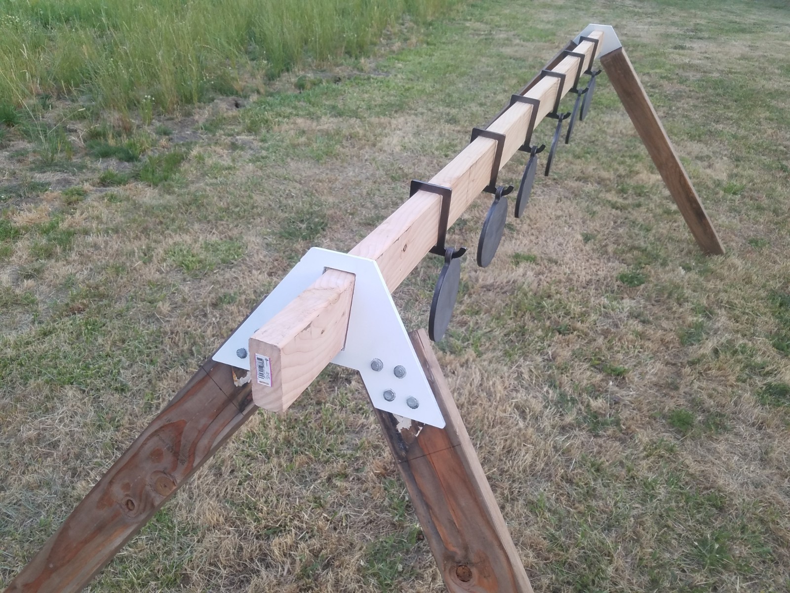 AR500 2 Gong Stand Kit for 2x4 W/Hooks