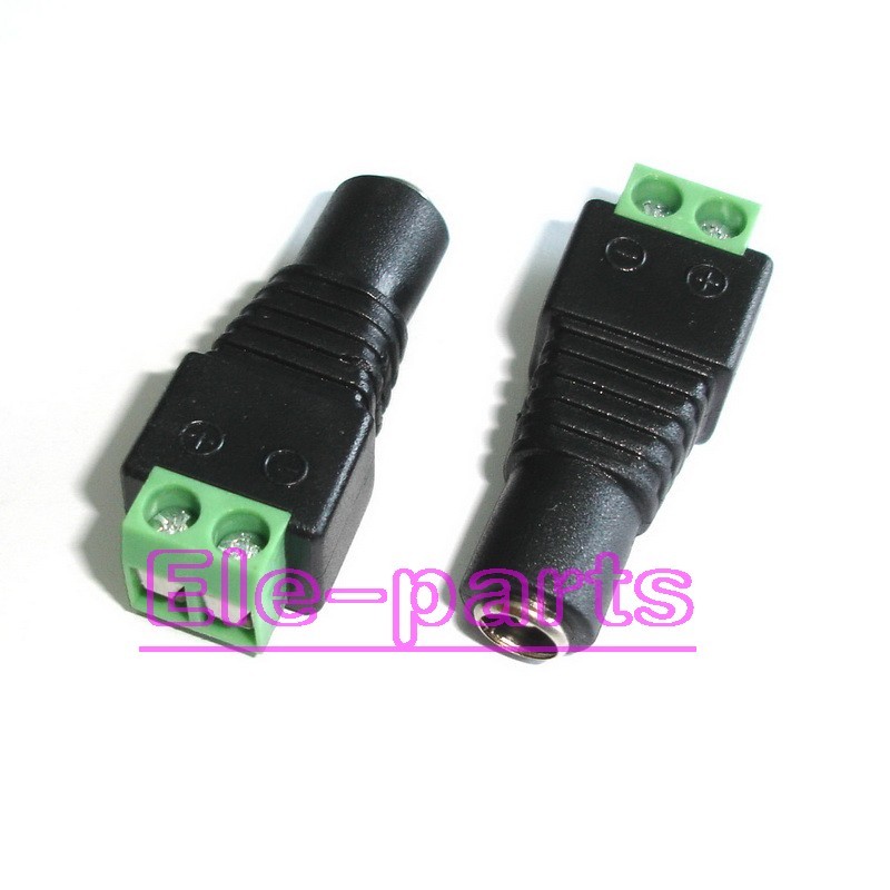 20 Pcs 5.5x2.1mm DC Power Supply Adapter Jack Female Connector Plugs