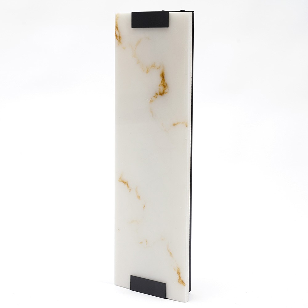 Marble Wall Light Hand Carved Alabaster Rectangular Sconce LED Indoor Wall Lamp
