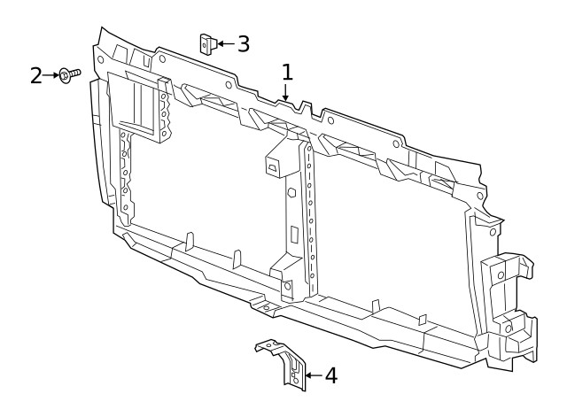 Genuine GM Front Bumper Impact Bar Bracket 84590764