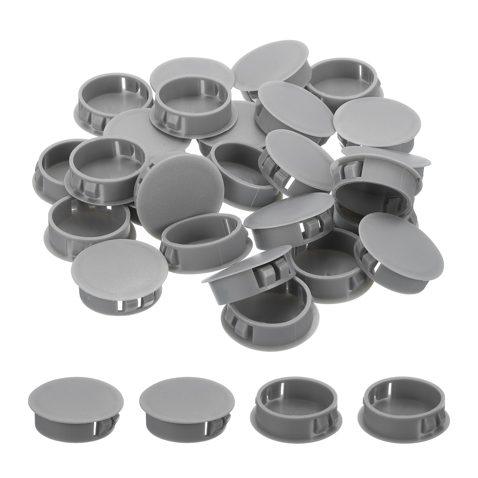 48Pcs Plastic Hole Plugs, Dark Gray 1 1/2"x7/16 Hole Cover for Holes(35mm)