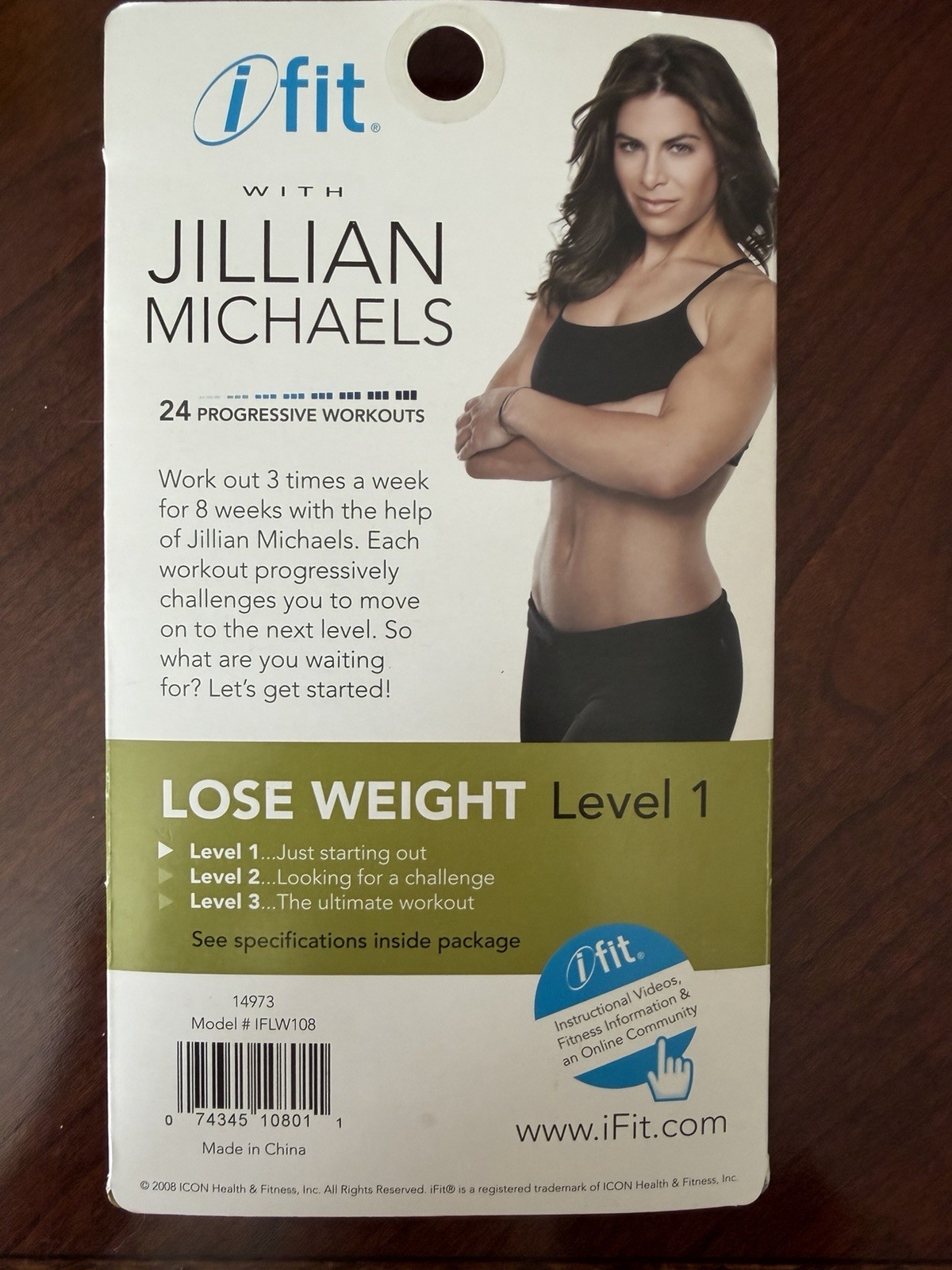 iFit Get Fit With Jillian Michaels Level 1 SD Card 8- Week Program