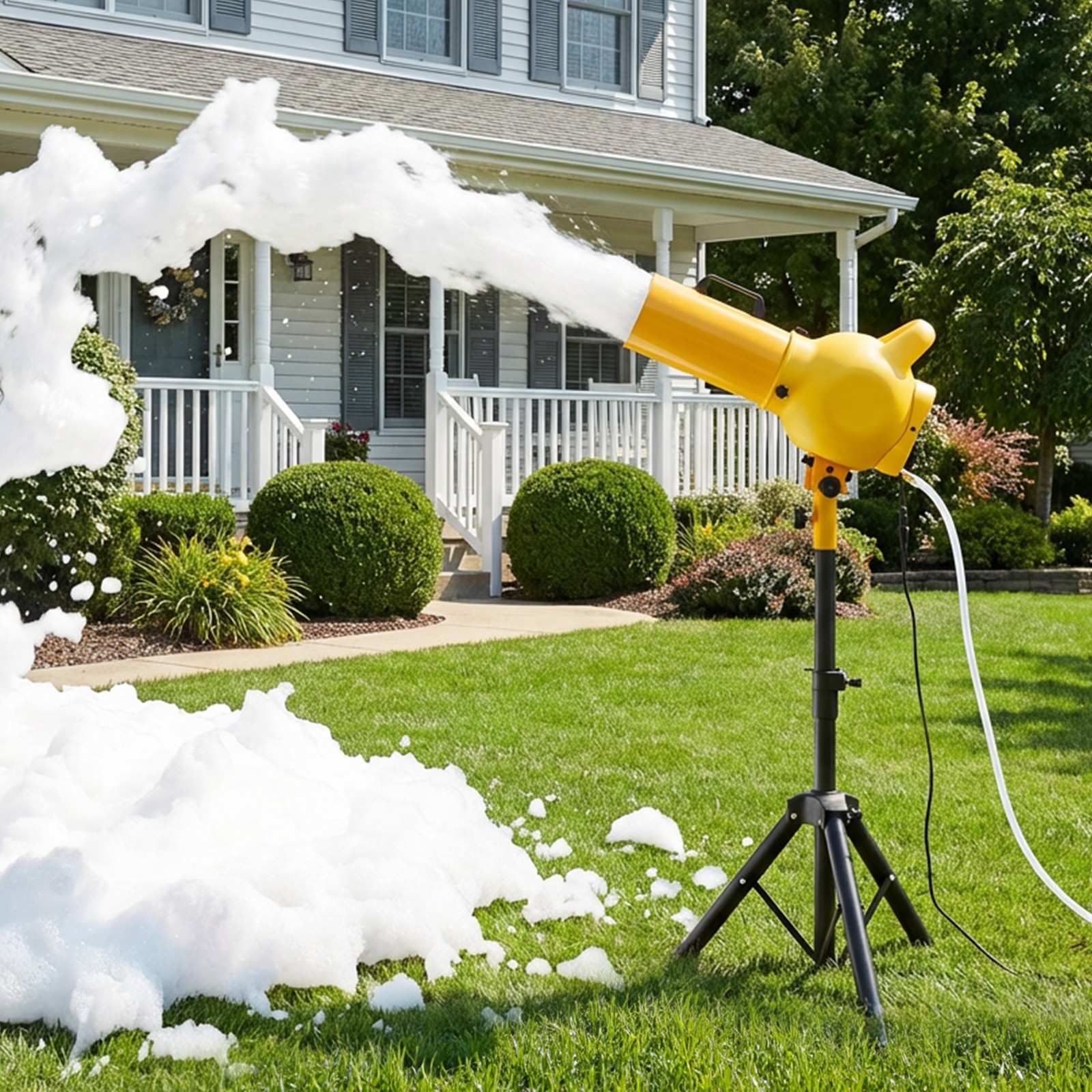 VEVOR Foam Machine Foam 9.84-16.4 ft Range Cannon with Stand Summer Pool Party