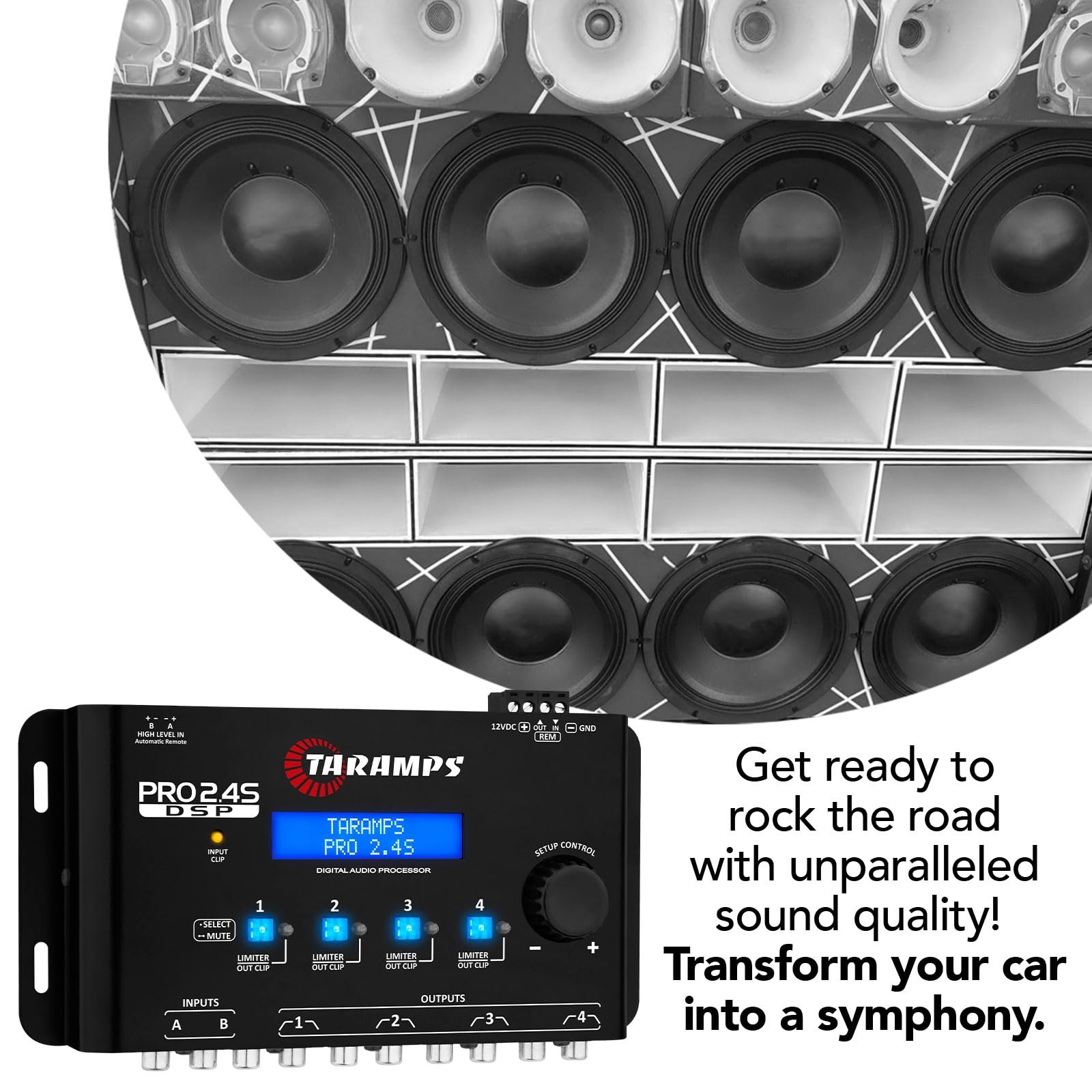 Pro 2.4S DSP Crossover Full Digital Signal Processor and Equalizer with Sequence