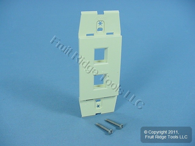 Leviton AC642-DFT Driftwood Quickport Acenti 2-Port Nylon Wallplate Insert